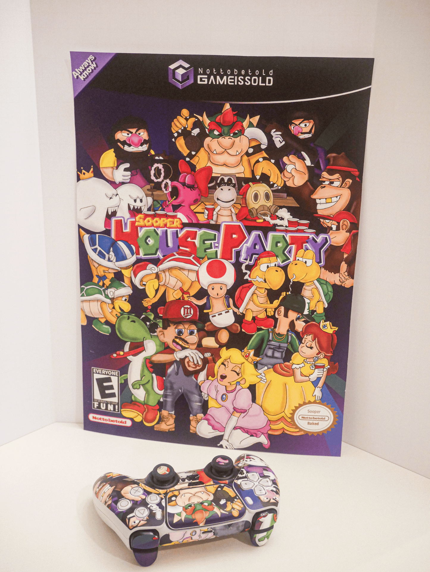 Sooper House Party Controller Skin w/ Poster foldable